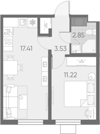 Купить двухкомнатную квартиру в новостройках в ЖК Морская миля в Санкт-Петербурге. Вариант № 6890369, 0, площадь -  квм, цена 9666120 рублей