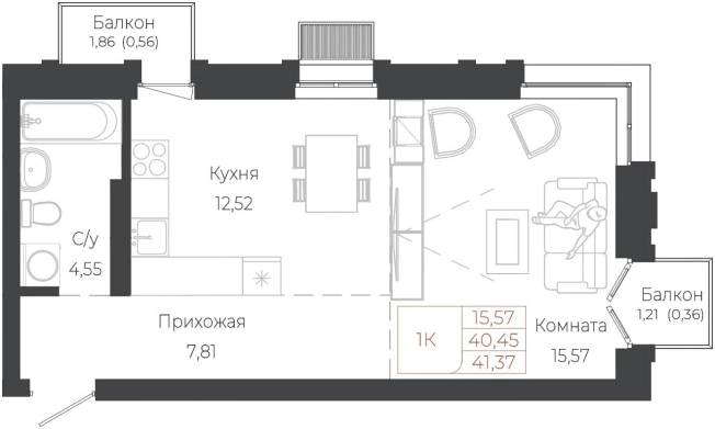 Купить квартиру в Республике Алтай. Вариант № 7629884, 0, площадь -  квм, цена 11335380 рублей