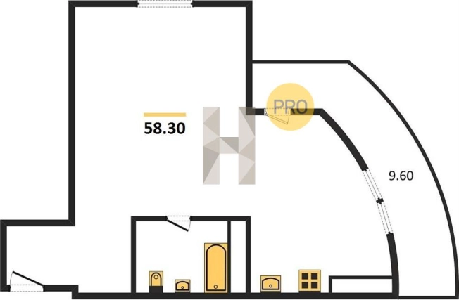 Купить однокомнатную квартиру в ЖК Золотая долина в Приморском крае. Вариант № 72166, 0, площадь -  квм, цена 5655100 рублей