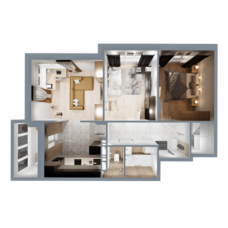 Купить трехкомнатную квартиру в Микрорайоне Лимончики, Ковров в Коврове. Вариант № 2731679, 3, площадь -  квм, цена 7945800 рублей