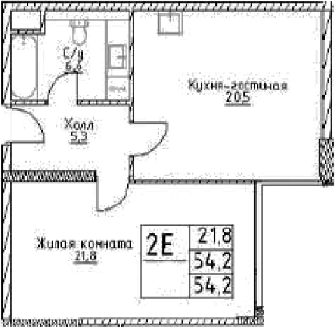 Купить двухкомнатную квартиру в районе Черёмушки в Москве. Вариант № 10307288, 0, площадь -  квм, цена 17018800 рублей