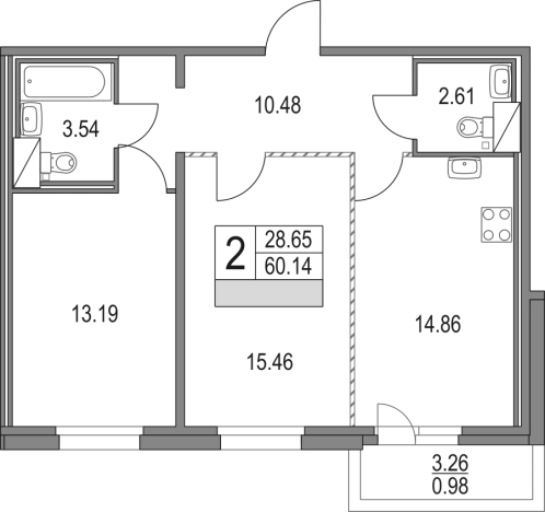 Купить квартиру на вторичке в ЖК Приморский квартал в Санкт-Петербурге. Вариант № 67221, 0, площадь -  квм, цена 19698204 рублей