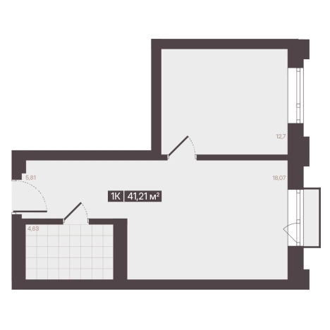 Купить квартиру в новостройках в районе Центральный в Кемерове. Вариант № 170983, 1, площадь -  квм, цена 6917594 рублей