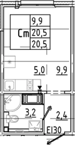 Купить Студию в новостройках в ЖК Цветной город в Санкт-Петербурге. Вариант № 8085550, 0, площадь -  квм, цена 3667675 рублей