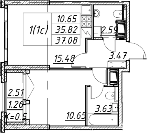Купить двухкомнатную квартиру в новостройках у метро Елизаровская в Санкт-Петербурге. Вариант № 7849444, 0, площадь - квм, цена 13661421 рублей