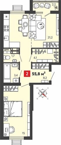 Купить квартиру на улице Алая в Пензенской области. Вариант № 95407, 0, площадь -  квм, цена 5218380 рублей