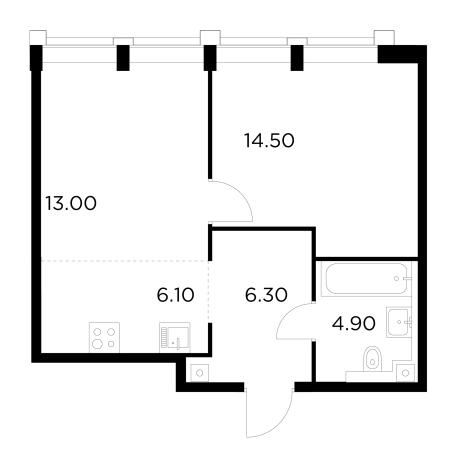 Купить двухкомнатную квартиру в районе Войковский в Москве. Вариант № 9104438, 1, площадь -  квм, цена 24841600 рублей