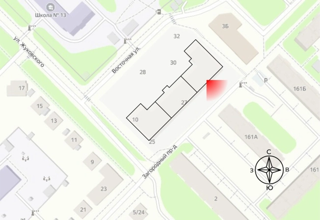 Купить квартиру на улице Жуковского в Владимире. Вариант № 83644, 2, площадь -  квм, цена 8645000 рублей