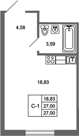 Купить квартиру в ЖК Стороны Света 2 в Ленинградской области. Вариант № 7790917, 0, площадь -  квм, цена 4347000 рублей
