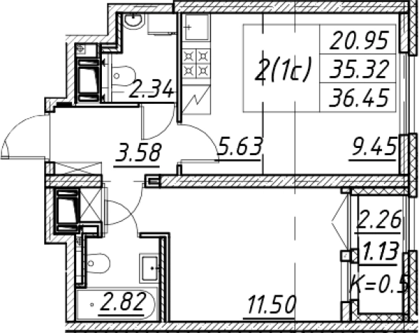 Купить двухкомнатную квартиру в новостройках в ЖК Цивилизация на Неве в Санкт-Петербурге. Вариант № 7849334, 0, площадь -  квм, цена 12047709 рублей