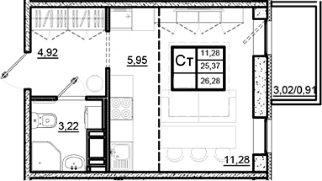Купить Студию в новостройках на улице Гаражный проезд в Ленинградской области. Вариант № 7783692, 0, площадь -  квм, цена 5500000 рублей