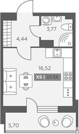 Купить квартиру в ЖК Аквилон RekaPark в Ленинградской области. Вариант № 6218039, 0, площадь -  квм, цена 5206161 рублей