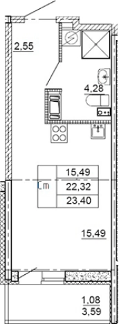 Купить квартиру в ЖК Рубеж в Ленинградской области. Вариант № 7603481, 0, площадь -  квм, цена 3672000 рублей
