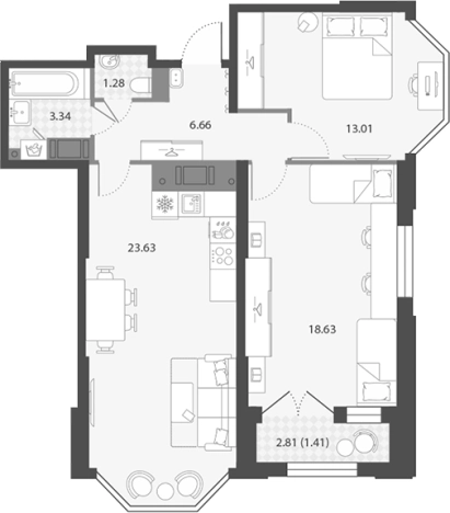 Купить трехкомнатную квартиру в районе Невский в Санкт-Петербурге. Вариант № 7851349, 0, площадь -  квм, цена 22273618 рублей