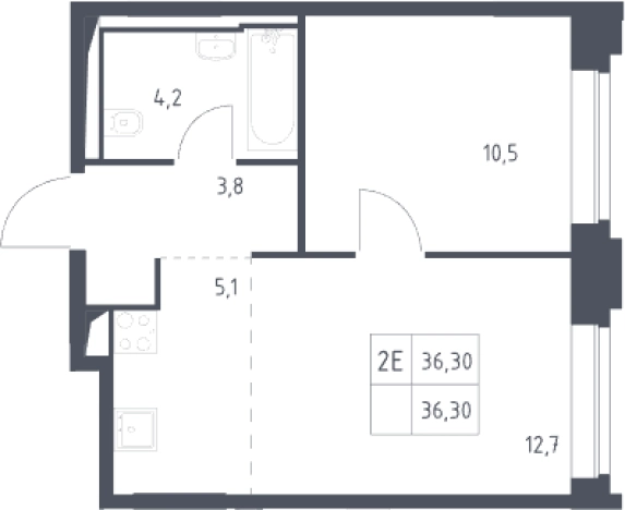 Купить двухкомнатную квартиру в районе Можайский в Москве. Вариант № 3549616, 0, площадь -  квм, цена 16335290 рублей