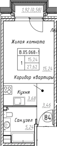 Купить Студию в новостройках на улице Малоохтинский проспект в Санкт-Петербурге. Вариант № 103642, 0, площадь -  квм, цена 10518300 рублей