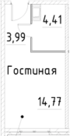 Купить Студию на улице проспект Большевиков в Санкт-Петербурге. Вариант № 7597177, 0, площадь -  квм, цена 5009867 рублей