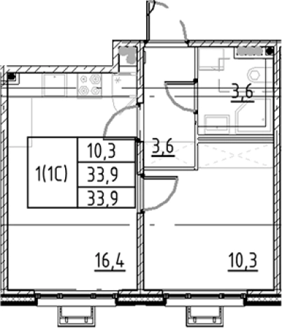 Купить двухкомнатную квартиру в новостройках у метро Купчино в Санкт-Петербурге. Вариант № 7597859, 0, площадь -  квм, цена 7828391 рублей