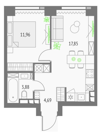 Купить квартиру в ЖК Upside Towers в Москве. Вариант № 152063, 0, площадь -  квм, цена 24334471 рублей
