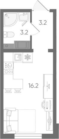 Купить Студию в ЖК Ручьи 2 в Санкт-Петербурге. Вариант № 7605442, 0, площадь -  квм, цена 4337663 рублей