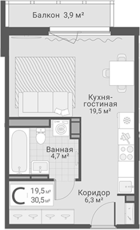 Купить Студию в ЖК Руднева, 15 в Санкт-Петербурге. Вариант № 7603740, 0, площадь -  квм, цена 8800000 рублей