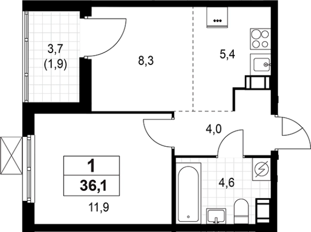 Купить квартиру в ЖК А101 Лаголово в Ленинградской области. Вариант № 8924885, 0, площадь -  квм, цена 6418580 рублей