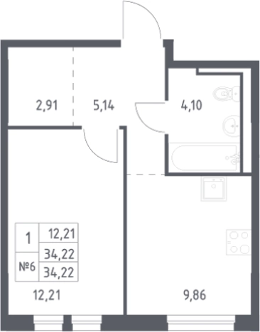 Купить квартиру в новостройках у метро Пролетарская в Ленинградской области. Вариант № 6898285, 0, площадь - квм, цена 4522404 рублей