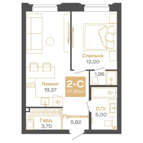 Купить двухкомнатную квартиру в районе Советский в Новосибирске. Вариант № 9958865, 0, площадь -  квм, цена 11557000 рублей