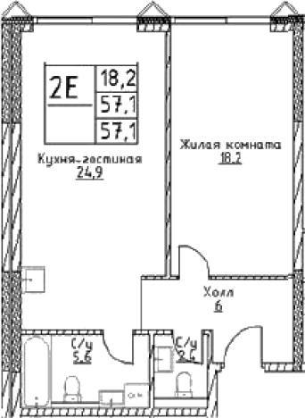 Купить двухкомнатную квартиру в районе Черёмушки в Москве. Вариант № 10307443, 0, площадь -  квм, цена 22668700 рублей