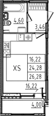 Купить квартиру в ЖК Аквилон RekaPark в Ленинградской области. Вариант № 6217504, 0, площадь -  квм, цена 4508189 рублей