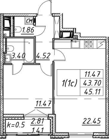 Купить двухкомнатную квартиру в новостройках в ЖК Цивилизация на Неве в Санкт-Петербурге. Вариант № 7850959, 0, площадь -  квм, цена 15816107 рублей