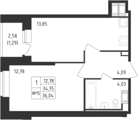 Купить однокомнатную квартиру в ЖК Живи! В Рыбацком в Санкт-Петербурге. Вариант № 6631190, 0, площадь -  квм, цена 9296275 рублей