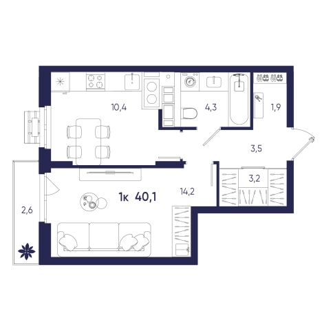 Купить квартиру на вторичке на улице Щербакова в Пензе. Вариант № 10320235, 0, площадь -  квм, цена 3893710 рублей