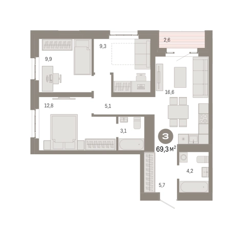 Купить трехкомнатную квартиру в новостройках в ЖК Метроном в Москве. Вариант № 8468150, 0, площадь -  квм, цена 25000000 рублей