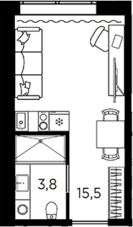 Купить квартиру в новостройках у метро Кировский завод в Санкт-Петербурге. Вариант № 6228685, 0, площадь -  квм, цена 4943704 рублей