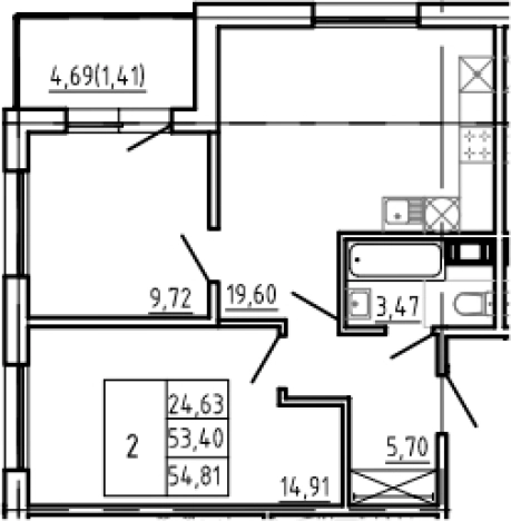Купить трехкомнатную квартиру в районе исторический  Разлив в Санкт-Петербурге. Вариант № 4036541, 0, площадь -  квм, цена 25064613 рублей