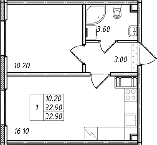 Купить двухкомнатную квартиру у метро Проспект Большевиков в Ленинградской области. Вариант № 7598623, 0, площадь - квм, цена 5120325 рублей