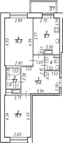 Купить двухкомнатную квартиру в ЖК Стороны Света в Ленинградской области. Вариант № 7791373, 0, площадь -  квм, цена 9109100 рублей
