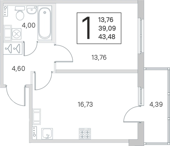 Купить двухкомнатную квартиру в новостройках у метро Проспект Ветеранов в Санкт-Петербурге. Вариант № 6866304, 0, площадь -  квм, цена 9276057 рублей
