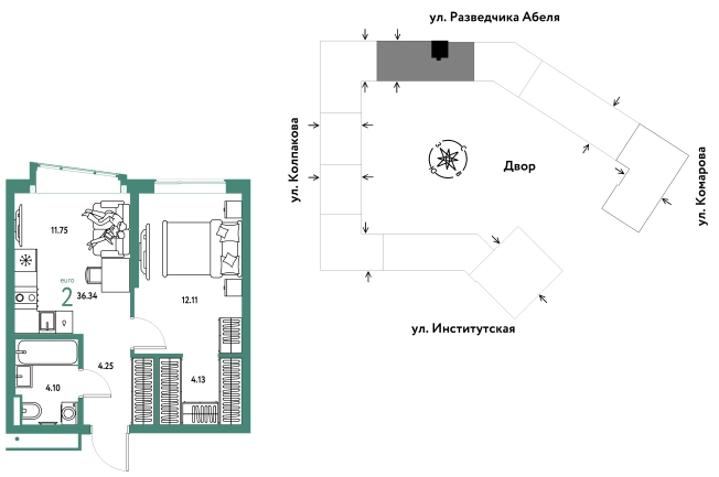 Купить двухкомнатную квартиру в ЖК Страна.Парковая в Мытищах. Вариант № 10360832, 0, площадь -  квм, цена 18280000 рублей