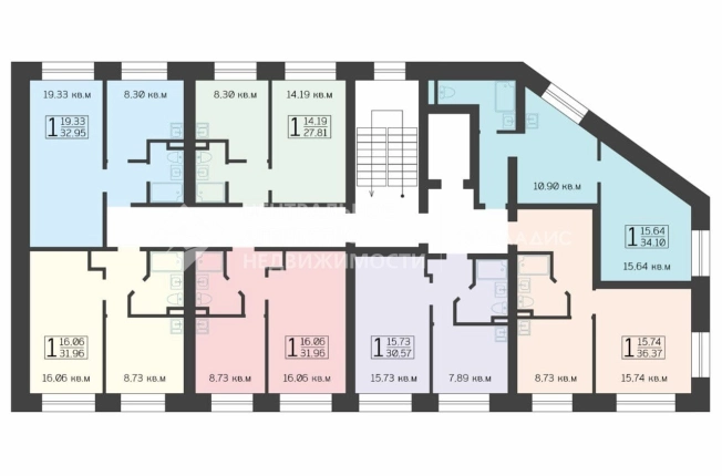Купить квартиру в новостройках в Рязани. Вариант № 6900362, 1, площадь -  квм, цена 3962000 рублей