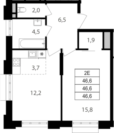 Купить квартиру на улице Михалковская в Москве. Вариант № 3590535, 0, площадь - квм, цена 19184474 рублей