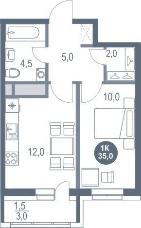 Купить квартиру в новостройках в Котельниках. Вариант № 8891926, 0, площадь -  квм, цена 6294645 рублей