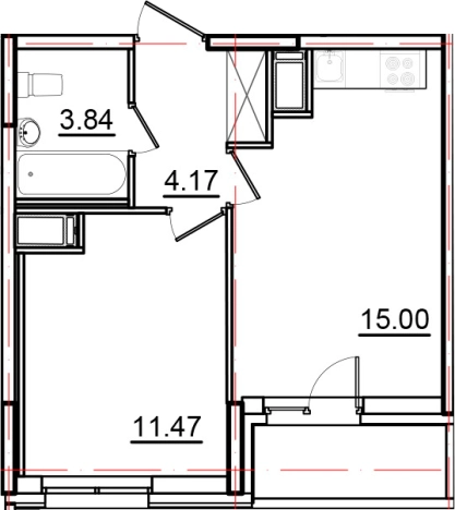 Купить двухкомнатную квартиру в ЖК Гавань Капитанов в Санкт-Петербурге. Вариант № 6473184, 0, площадь -  квм, цена 9154500 рублей