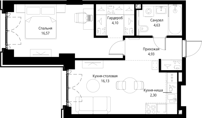 Купить квартиру в ЖК City Bay в Москве. Вариант № 141589, 0, площадь -  квм, цена 26491915 рублей