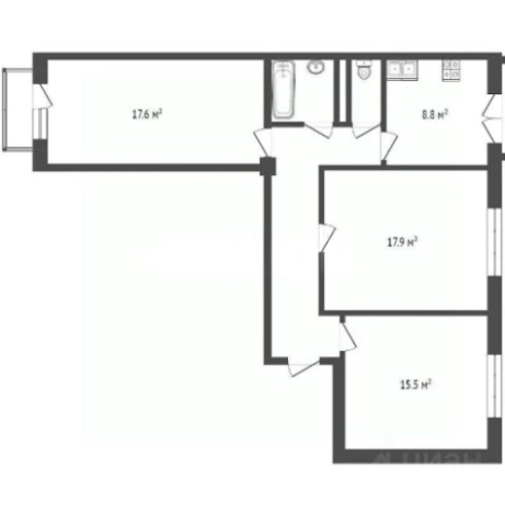 Купить квартиру в Москве. Вариант № 9705207, 0, площадь -  квм, цена 17650000 рублей