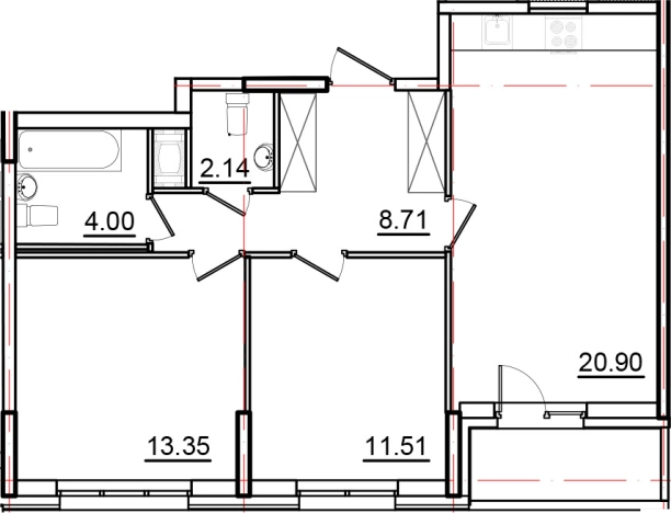 Купить трехкомнатную квартиру на улице Вадима Шефнера в Санкт-Петербурге. Вариант № 6481806, 0, площадь -  квм, цена 14242500 рублей