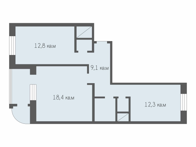Купить двухкомнатную квартиру на вторичке в Видном. Вариант № 25142, 29, площадь -  квм, цена 9800000 рублей