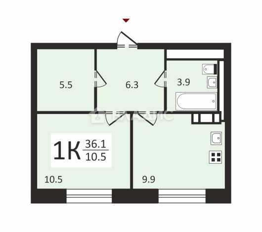 Купить однокомнатную квартиру в новостройках на улице Проектируемый проезд № 6415 в Москве. Вариант № 3070837, 0, площадь - квм, цена 8300000 рублей