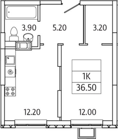 Купить однокомнатную квартиру в новостройках у метро Домодедовская в Московской области. Вариант № 128749, 0, площадь -  квм, цена 6508154 рублей